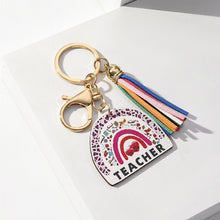 Load image into Gallery viewer, Teacher keychain with tussle