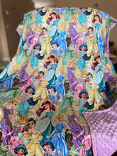 Load image into Gallery viewer, Princess Minky blanket 40x60”