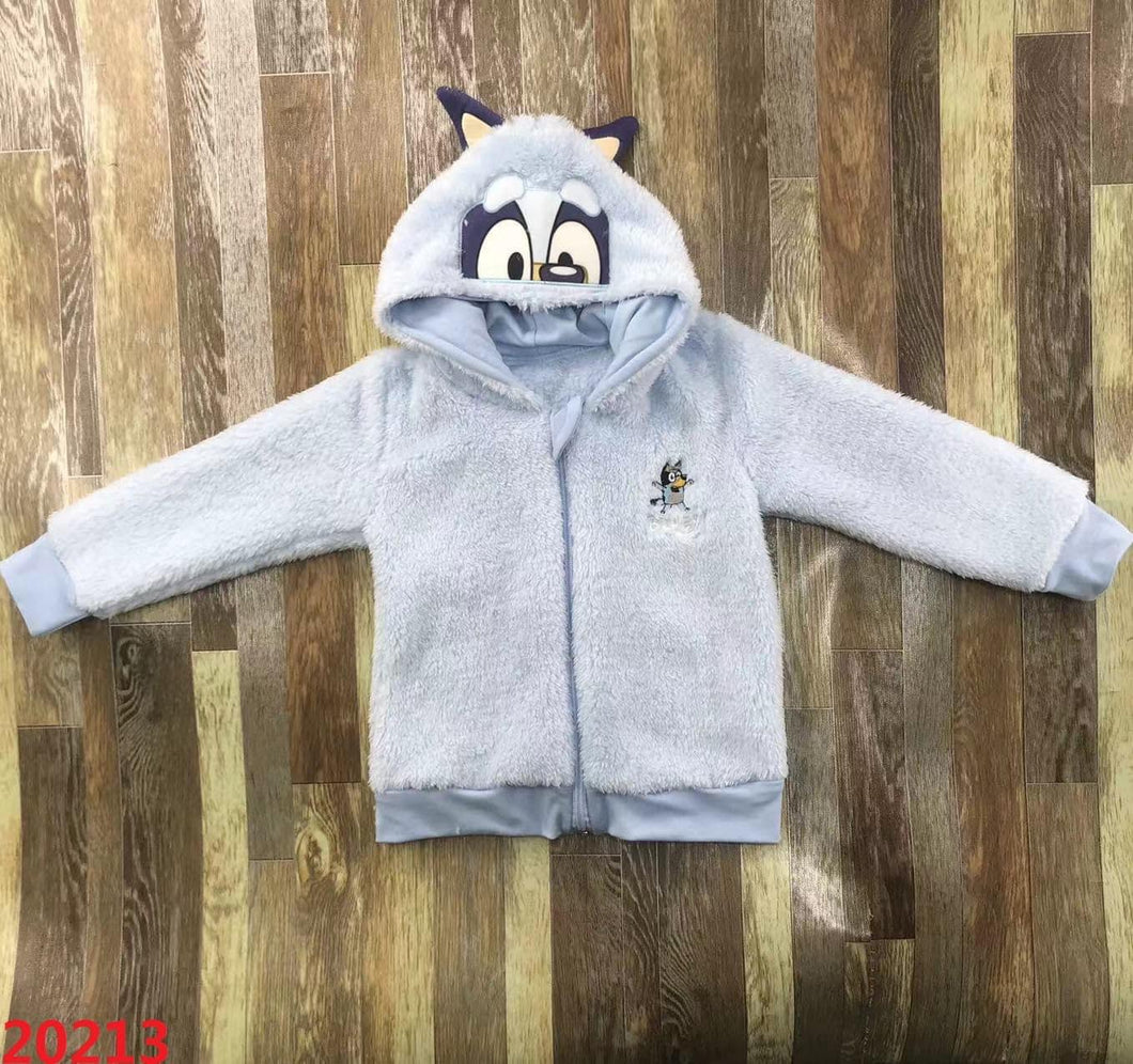 Preorder blue dog embroidery jacket