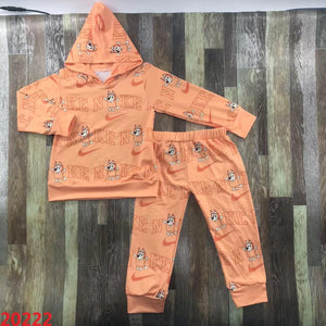 Preorder orange dog jogger outfit