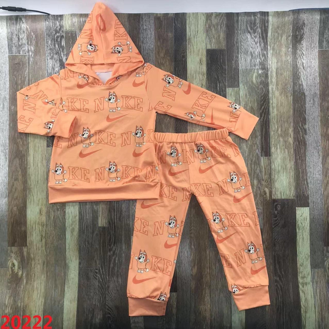 Preorder orange dog jogger outfit