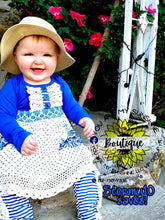 Load image into Gallery viewer, Royal blue lace outfit