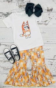 Preorder orange dog pants outfit