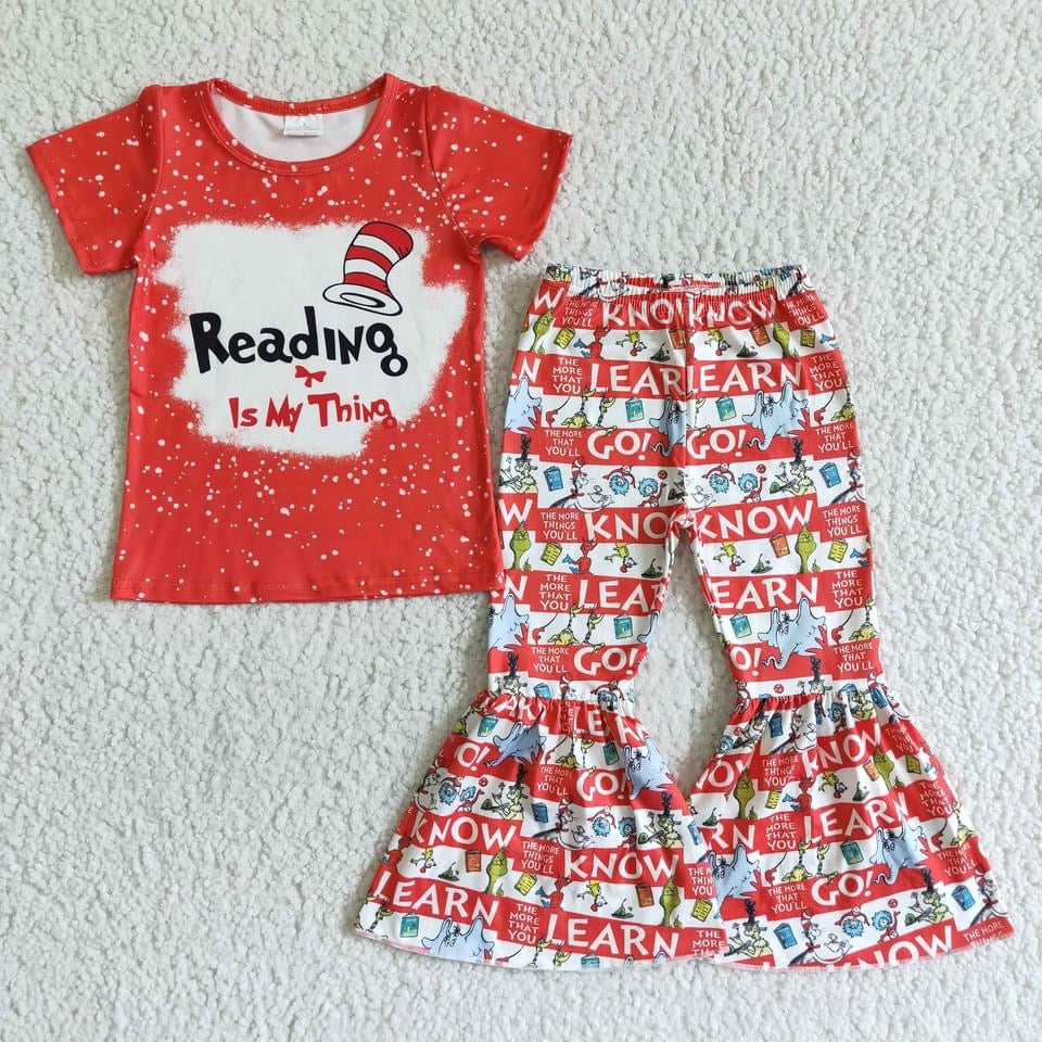Dr Seuss, reading is my thing outfit