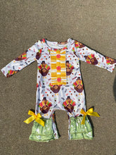 Load image into Gallery viewer, Thanksgiving Turkey romper - You Are My Sunshine Boutique LLC