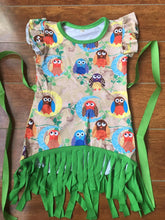 Load image into Gallery viewer, Owl dress with fringe - You Are My Sunshine Boutique LLC