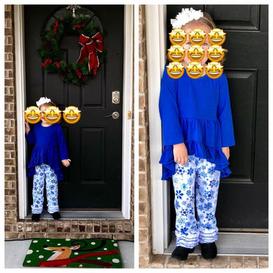 Blue snowflake outfit - You Are My Sunshine Boutique LLC