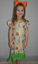 Load image into Gallery viewer, Owl dress with fringe - You Are My Sunshine Boutique LLC