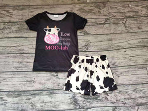 Moo-lah cow outfit - You Are My Sunshine Boutique LLC