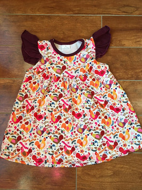 Chicken floral dress(pearl style) - You Are My Sunshine Boutique LLC