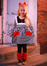 Load image into Gallery viewer, Black and white outfit with hearts - You Are My Sunshine Boutique LLC