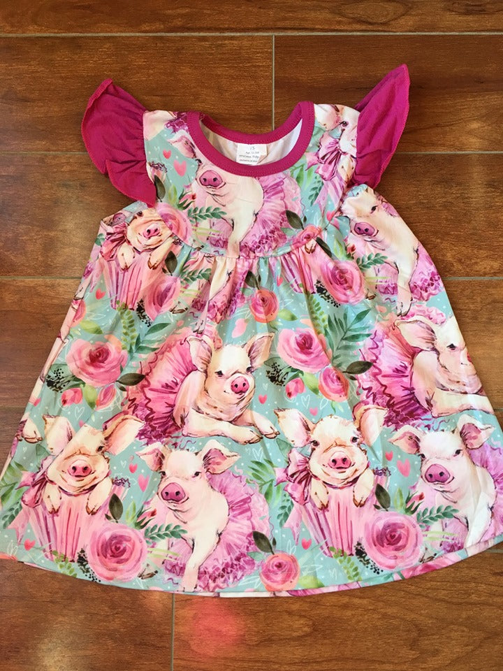 Piggy dress(pearl style) - You Are My Sunshine Boutique LLC
