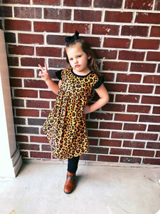 Leopard dress(pearl style) - You Are My Sunshine Boutique LLC
