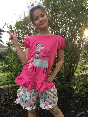 Llama outfit, little big dreamer - You Are My Sunshine Boutique LLC