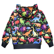 Load image into Gallery viewer, Black Dinosaur jacket with pockets - You Are My Sunshine Boutique LLC