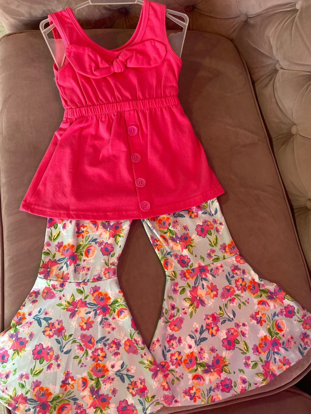 Pink floral outfit - You Are My Sunshine Boutique LLC