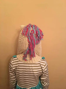 Unicorn scarf hat(size L) - You Are My Sunshine Boutique LLC
