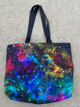 Load image into Gallery viewer, Galaxy canvas tote bag