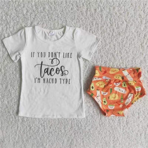 Tacos and Nachos bummy outfit, ETA 3-4 weeks arrival