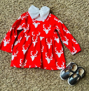 Red deer dress - You Are My Sunshine Boutique LLC