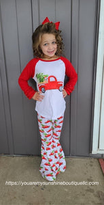 Christmas tree and truck outfit - You Are My Sunshine Boutique LLC