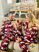 Load image into Gallery viewer, Lady&#39;s Christmas pjs, Red plaid