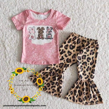 Load image into Gallery viewer, Easter bunny outfit with leopard pants - You Are My Sunshine Boutique LLC