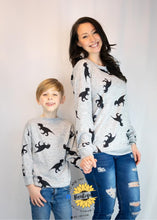Load image into Gallery viewer, Light weight sweatshirt, dinosaur, order due on 8/11, middle September arrival