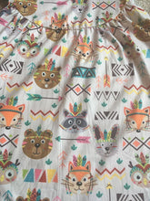 Load image into Gallery viewer, Native tribal animal friends dress(pearl style) - You Are My Sunshine Boutique LLC