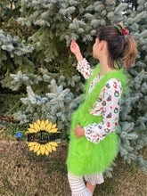 Load image into Gallery viewer, Grinch dress/overall(includes shirt)