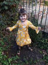 Load image into Gallery viewer, Mustard floral dress - You Are My Sunshine Boutique LLC