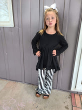 Load image into Gallery viewer, Black and white hi-low outfit - You Are My Sunshine Boutique LLC