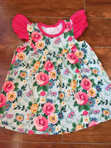 Floral dress(pearl style) - You Are My Sunshine Boutique LLC