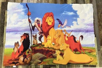 Royal Lion king Minky blanket, 30x40”