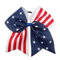 Load image into Gallery viewer, 4th of July bows with pony holder