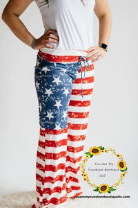 4th of July USA patriotic lounge pants