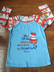 Dr Seuss, Why fit in when you were born to stand out shirt