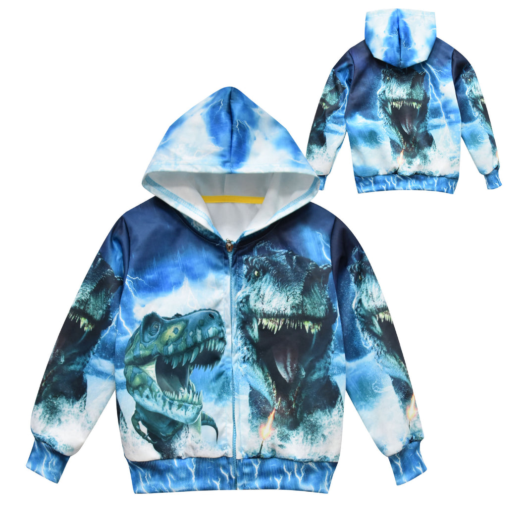Dinosaur jacket with pockets - You Are My Sunshine Boutique LLC
