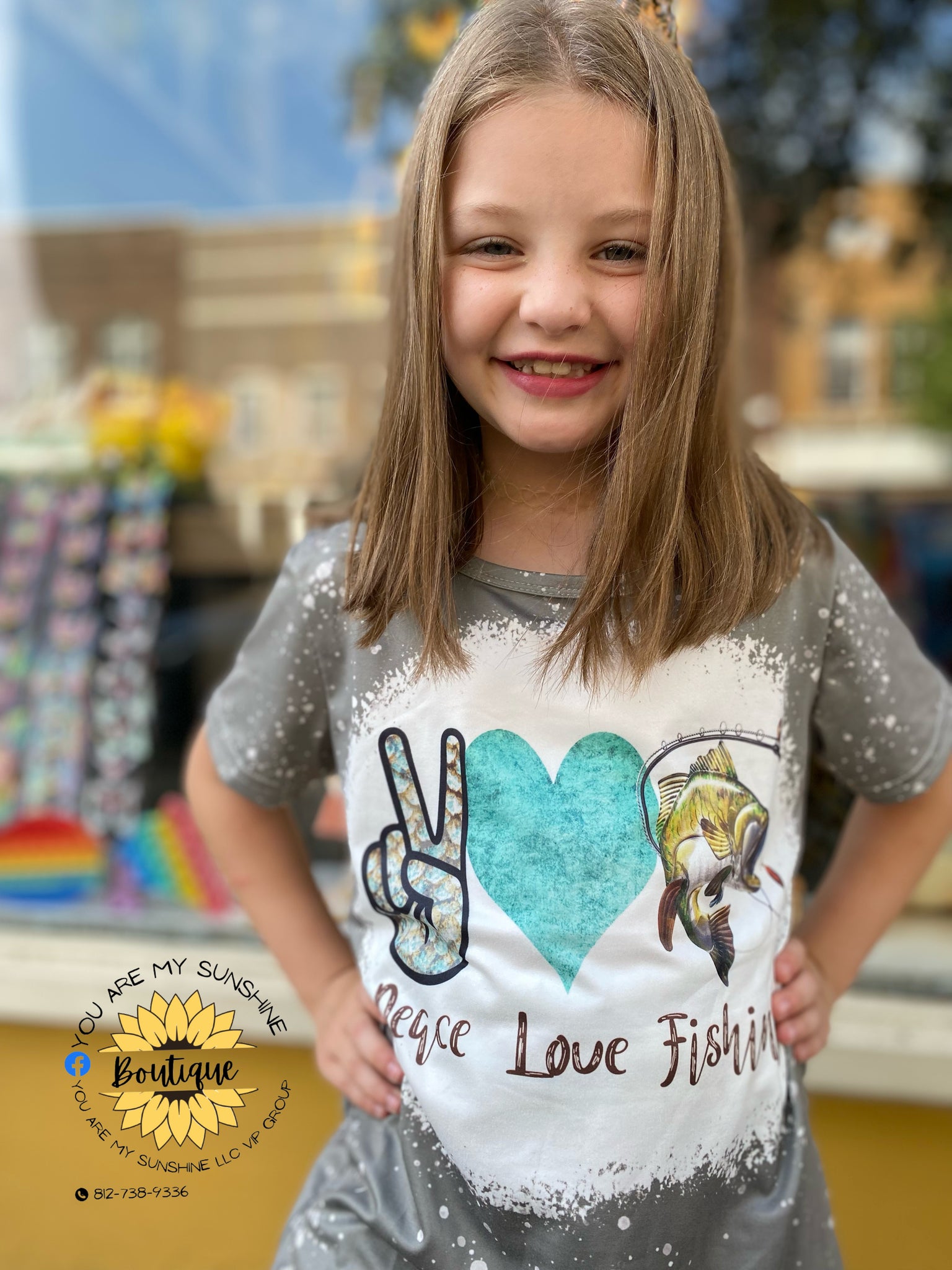 Peace, love, fishing outfit – You Are My Sunshine Boutique LLC