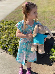 Bunny kisses, Easter bunny dress - You Are My Sunshine Boutique LLC