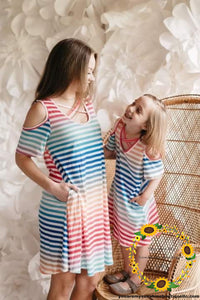 Mom/adult rainbow 🌈 dresses with pockets