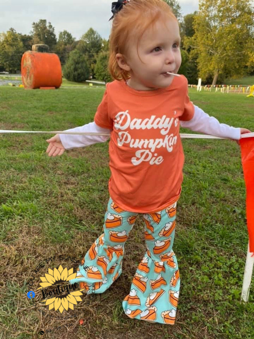 Daddy's Pumpkin pie fall/thanksgiving pants outift