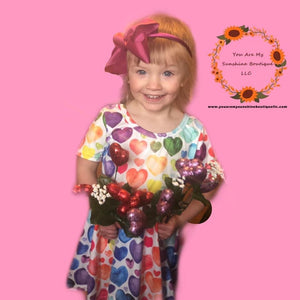 Valentine’s Day Hearts twirl dress - You Are My Sunshine Boutique LLC