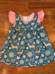 Pink deer dress(pearl style) - You Are My Sunshine Boutique LLC