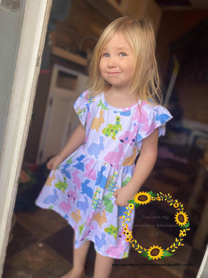 Easter bunny dress - You Are My Sunshine Boutique LLC