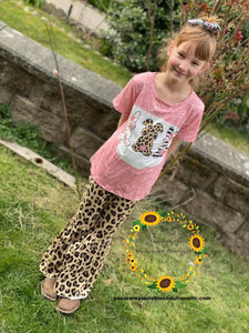 Easter bunny outfit with leopard pants - You Are My Sunshine Boutique LLC