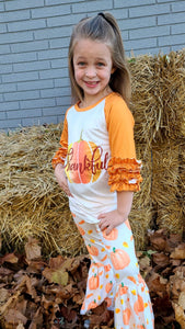 Thankful pumpkin outfit - You Are My Sunshine Boutique LLC