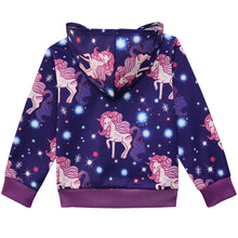 Load image into Gallery viewer, Unicorn zip up jacket - You Are My Sunshine Boutique LLC