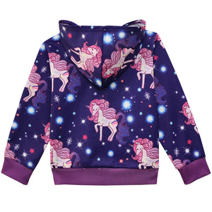 Unicorn zip up jacket - You Are My Sunshine Boutique LLC