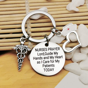 Nurses prayer keychain